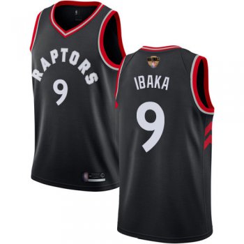 Raptors #9 Serge Ibaka Black 2019 Finals Bound Women's Basketball Swingman Statement Edition Jersey