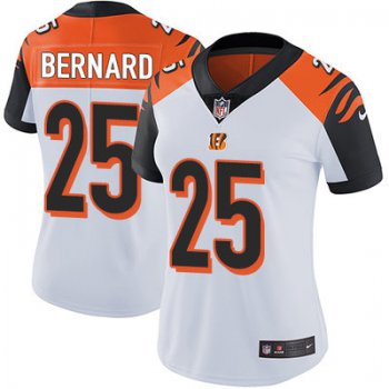 Women's Nike Cincinnati Bengals #25 Giovani Bernard White Stitched NFL Vapor Untouchable Limited Jersey