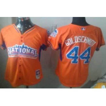 Arizona Diamondbacks #44 Paul Goldschmidt 2013 All-Star Orange Womens Jersey