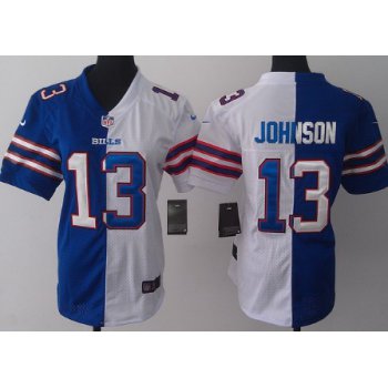 Nike Buffalo Bills #13 Steve Johnson 2012 Womens Zebra Fashion Jersey