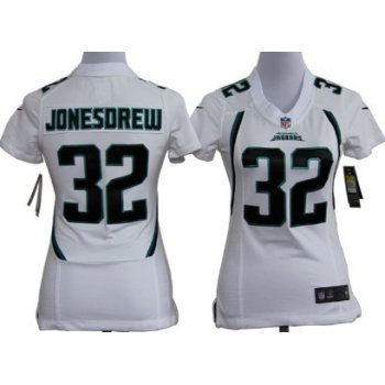 Nike Jacksonville Jaguars #32 Maurice Jones-Drew White Game Womens Jersey