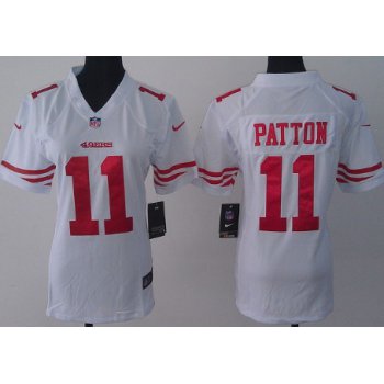 Nike San Francisco 49ers #11 Quinton Patton White Game Womens Jersey