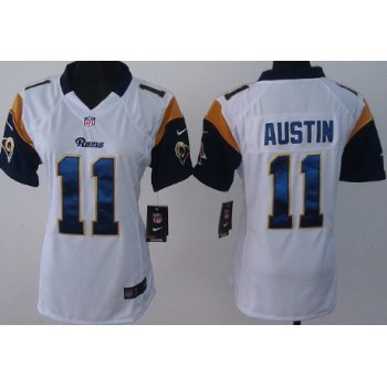 Nike St. Louis Rams #11 Tavon Austin White Game Womens Jersey