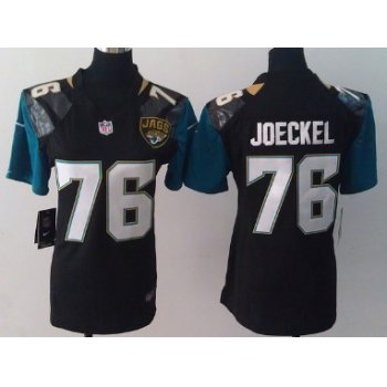 Nike Jacksonville Jaguars #76 Luke Joeckel 2013 Black Game Womens Jersey