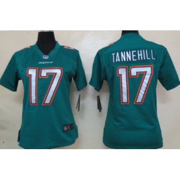 Nike Miami Dolphins #17 Ryan Tannehill 2013 Green Limited Womens Jersey