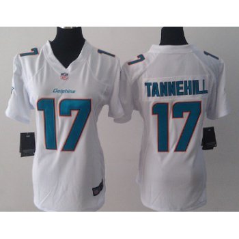 Nike Miami Dolphins #17 Ryan Tannehill 2013 White Game Womens Jersey