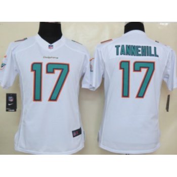 Nike Miami Dolphins #17 Ryan Tannehill 2013 White Limited Womens Jersey