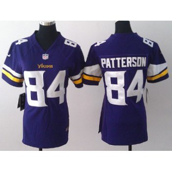 Nike Minnesota Vikings #84 Cordarrelle Patterson 2013 Purple Game Womens Jersey