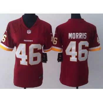 Nike Washington Redskins #46 Alfred Morris Red Game Womens Jersey