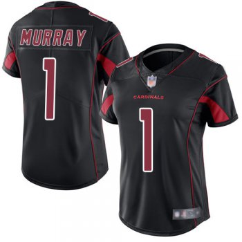 Cardinals #1 Kyler Murray Black Women's Stitched Football Limited Rush Jersey