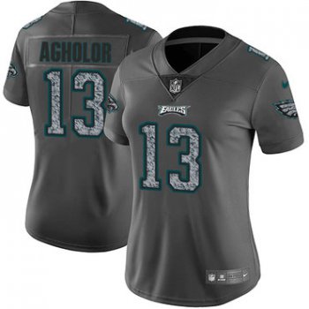 Women's Nike Philadelphia Eagles #13 Nelson Agholor Gray Static NFL Vapor Untouchable Game Jersey