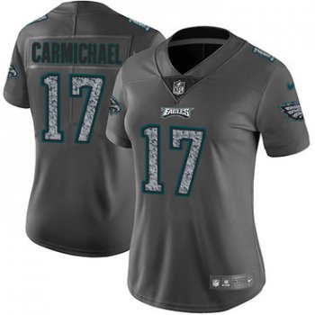 Women's Nike Philadelphia Eagles #17 Harold Carmichael Gray Static NFL Vapor Untouchable Game Jersey