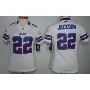 Nike Buffalo Bills #22 Fred Jackson White Limited Womens Jersey