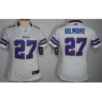 Nike Buffalo Bills #27 Stephon Gilmore White Limited Womens Jersey