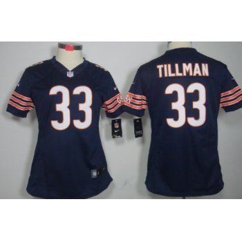 Nike Chicago Bears #33 Charles Tillman Blue Limited Womens Jersey