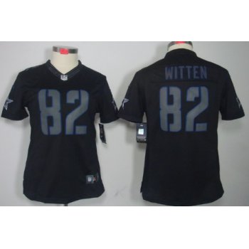 Nike Dallas Cowboys #82 Jason Witten Black Impact Limited Womens Jersey