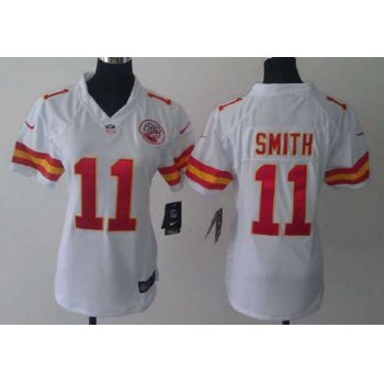 Nike Kansas City Chiefs #11 Alex Smith White Game Womens Jersey