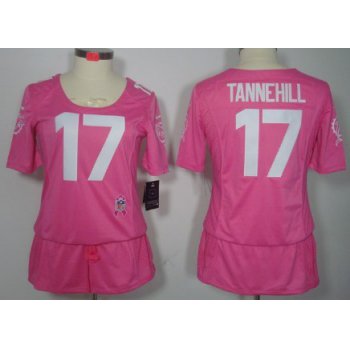 Nike Miami Dolphins #17 Ryan Tannehill Breast Cancer Awareness Pink Womens Jersey