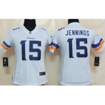 Nike Minnesota Vikings #15 Greg Jennings 2013 White Limited Womens Jersey