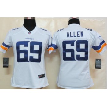 Nike Minnesota Vikings #69 Jared Allen 2013 White Limited Womens Jersey