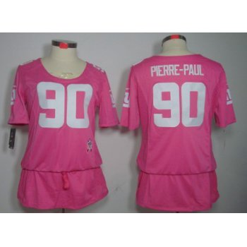 Nike New York Giants #90 Jason Pierre-Paul Breast Cancer Awareness Pink Womens Jersey