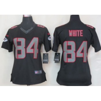 Nike San Francisco 49ers #84 Randy Moss Black Impact Limited Womens Jersey