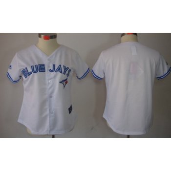 Toronto Blue Jays Blank White Womens Jersey