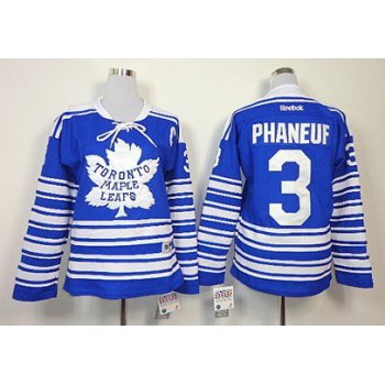 Toronto Maple Leafs #3 Dion Phaneuf 2014 Winter Classic Blue Womens Jersey