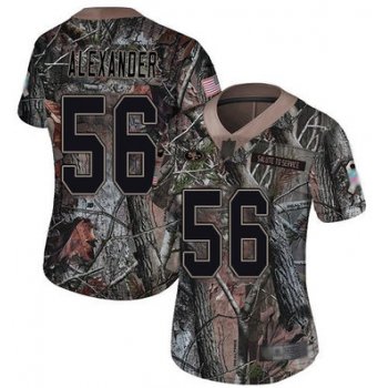 49ers #56 Kwon Alexander Camo Women's Stitched Football Limited Rush Realtree Jersey