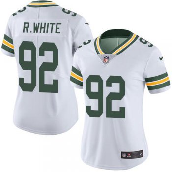 Nike Packers #92 Reggie White White Women's Stitched NFL Limited Rush Jersey