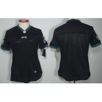 Nike Philadelphia Eagles Blank Black Limited Womens Jersey