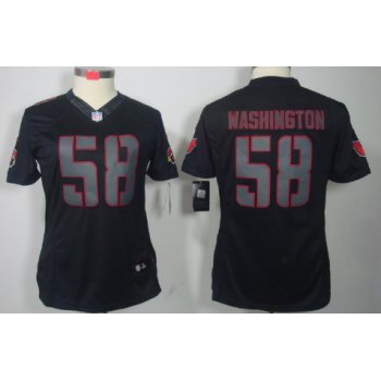 Nike Arizona Cardinals #58 Daryl Washington Black Impact Limited Womens Jersey