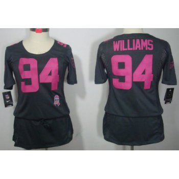 Nike Buffalo Bills #94 Mario Williams Breast Cancer Awareness Gray Womens Jersey