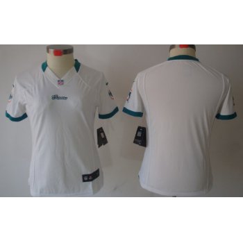 Nike Miami Dolphins Blank White Limited Womens Jersey