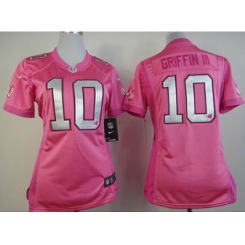 Nike Washington Redskins #10 Robert Griffin III Pink Love Womens Jersey