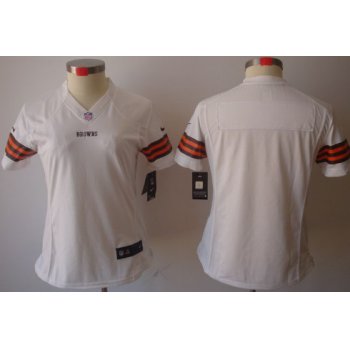 Nike Cleveland Browns Blank White Limited Womens Jersey