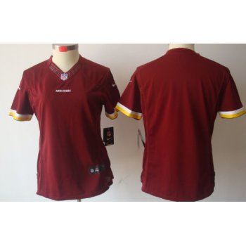 Nike Washington Redskins Blank Red Limited Womens Jersey