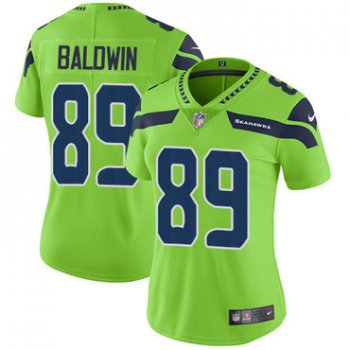 Women's Nike Seahawks #89 Doug Baldwin Green Stitched NFL Limited Rush Jersey