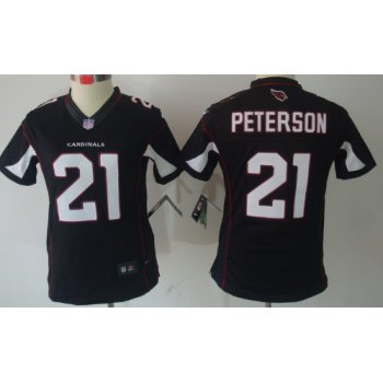 Nike Arizona Cardinals #21 Patrick Peterson Black Limited Womens Jersey