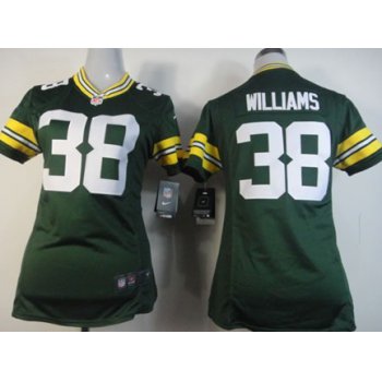 Nike Green Bay Packers #38 Tramon Williams Green Game Womens Jersey