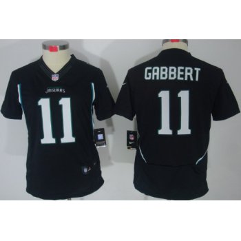 Nike Jacksonville Jaguars #11 Blaine Gabbert Black Limited Womens Jersey