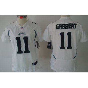 Nike Jacksonville Jaguars #11 Blaine Gabbert White Limited Womens Jersey