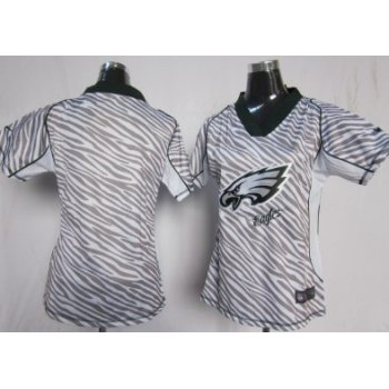 Nike Philadelphia Eagles Blank 2012 Womens Zebra Fashion Jersey