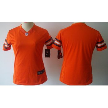 Nike Chicago Bears Blank Orange Limited Womens Jersey