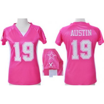 Nike Dallas Cowboys #19 Miles Austin 2012 Pink Womens Draft Him II Top Jersey