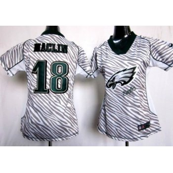 Nike Philadelphia Eagles #18 Jeremy Maclin 2012 Womens Zebra Fashion Jersey