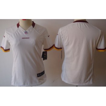 Nike Washington Redskins Blank White Limited Womens Jersey