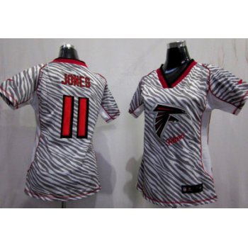 Nike Atlanta Falcons #11 Julio Jones 2012 Womens Zebra Fashion Jersey