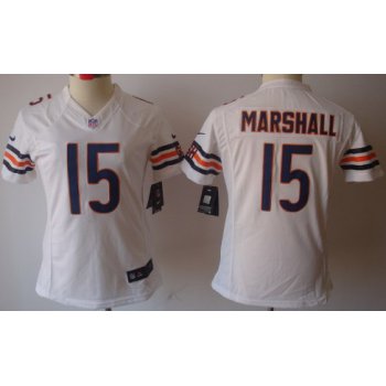 Nike Chicago Bears #15 Brandon Marshall White Limited Womens Jersey