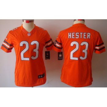 Nike Chicago Bears #23 Devin Hester Orange Limited Womens Jersey